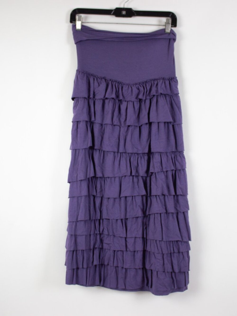 Lapis Layered Ruffle Maxi Skirt